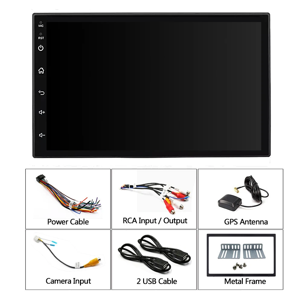 Touch Screen 2 Din 7 Inch Android 1+16G Gps Navigation Auto Audio Radio Dvd Video Player Car Stereo enlarge