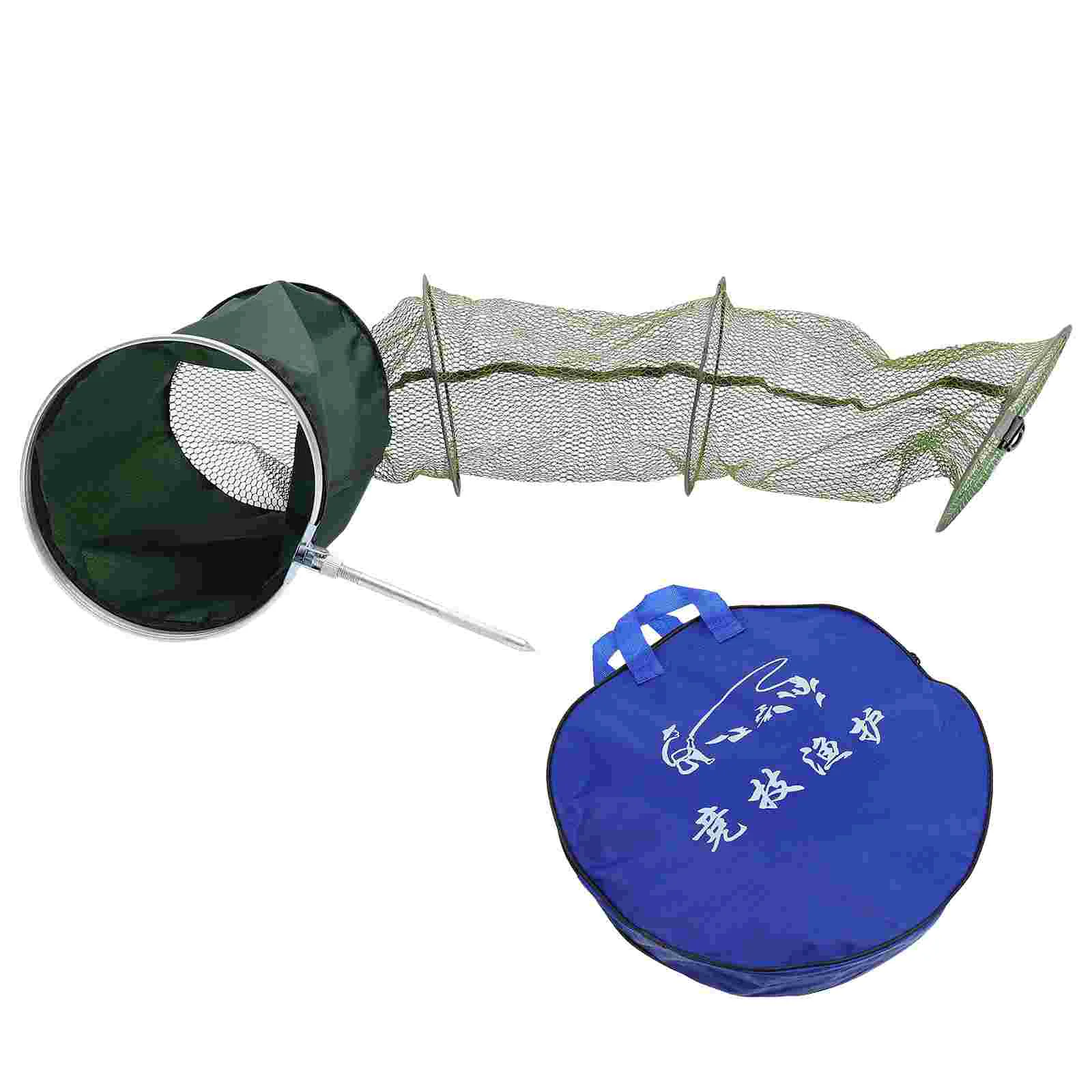 

Fish Protection Large Net Fishing Tackles Bag Guard Tool Mesh Supply Rubberized Catching Basket Container