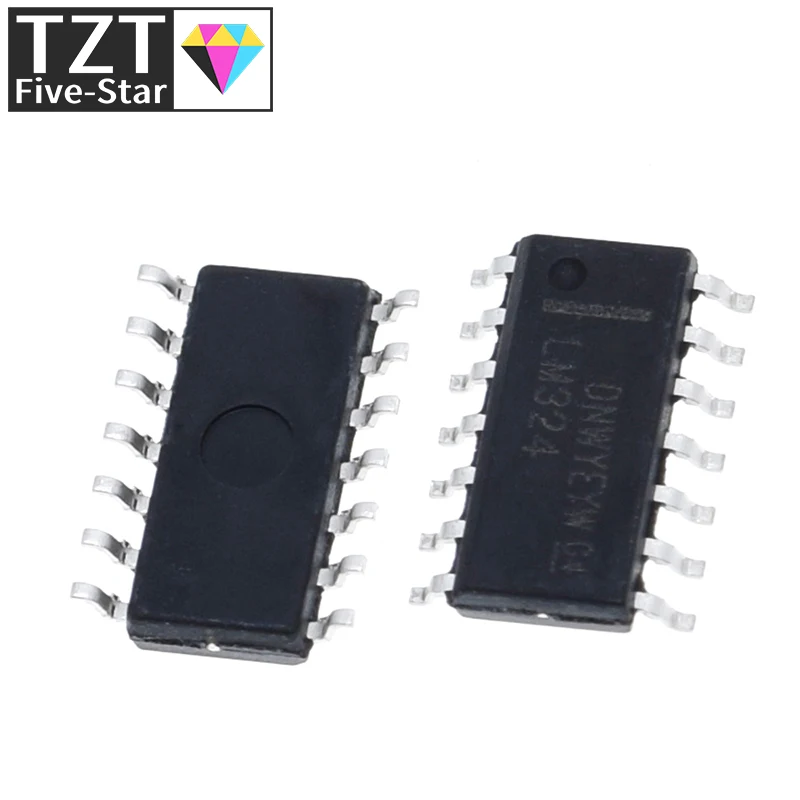 10 шт. LM324DR SOP14 LM324 SOP SMD LM324DR2G LM324DT SOP-14 новая и оригинальная интегральная схема