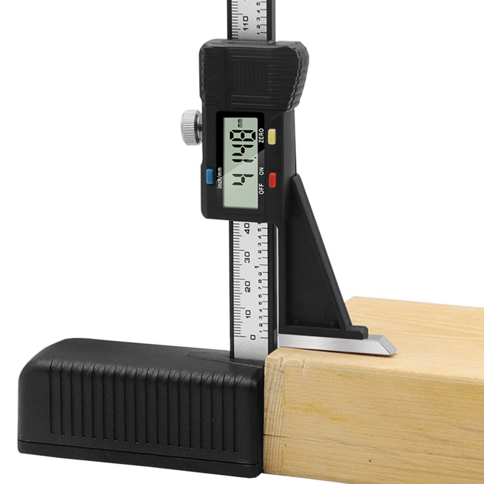 Digital Medidor de Altura Eletrônico Calibre de Altura Vernier Régua de Madeira Tabela Marcação Régua Ferramentas de Medição para Trabalhar Madeira 0150 mm