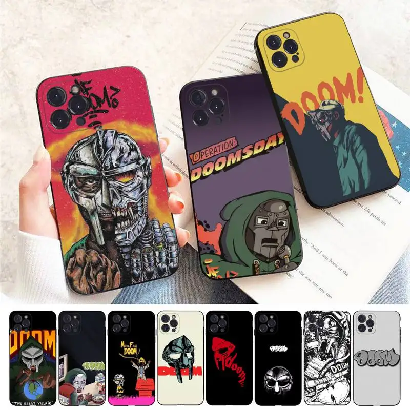 

MF DOOM Rapper Phone Case For iPhone 11 12 13 14 Pro Max Mini X XS Max XR 6 7 8 Plus SE2 Funda Shell