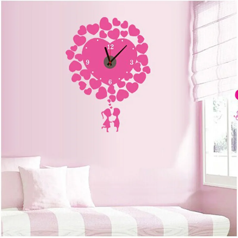 

Creative Clock Sticker EVA Material Bag Packing Box DIY Living Room Bedroom Classroom Decoration Heat Transfer Stickers