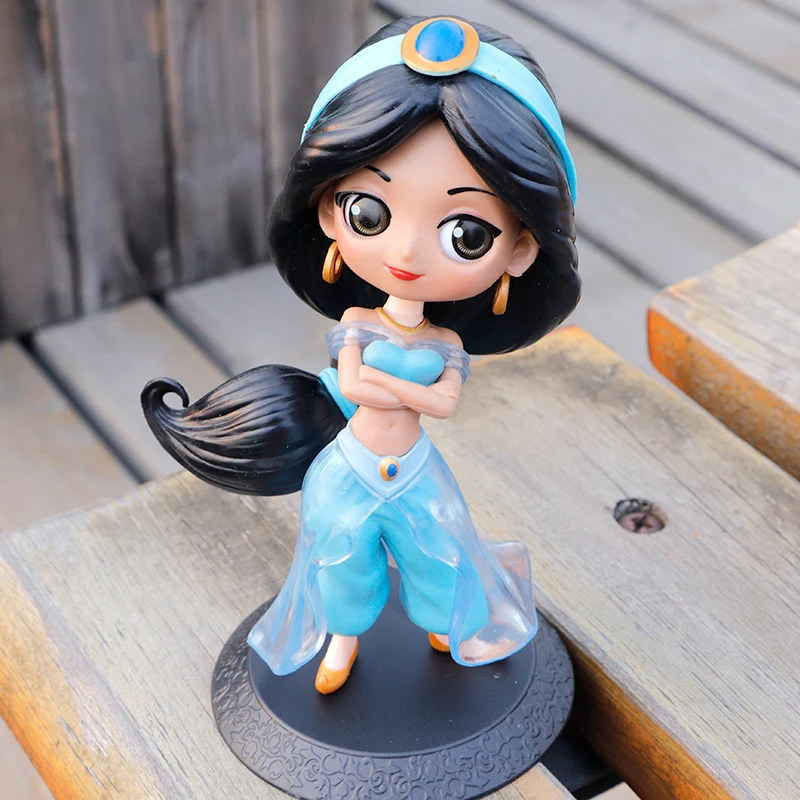 14cm Disney Jasmine Princess Doll Figure Toys Dolls Children PVC Figurine Model Decoration Doll Gifts