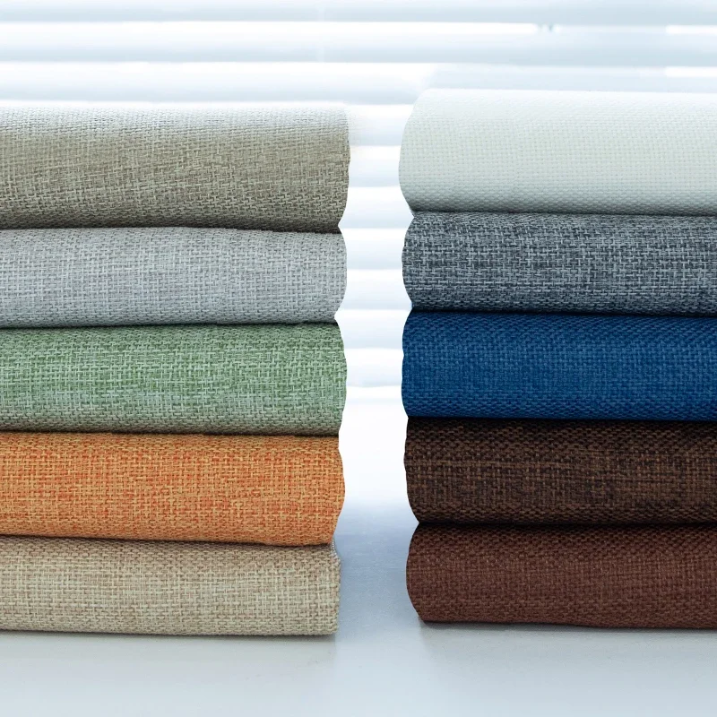 Утолщенная грубая льняная хлопковая ткань диванный комплект скатерть холщовая