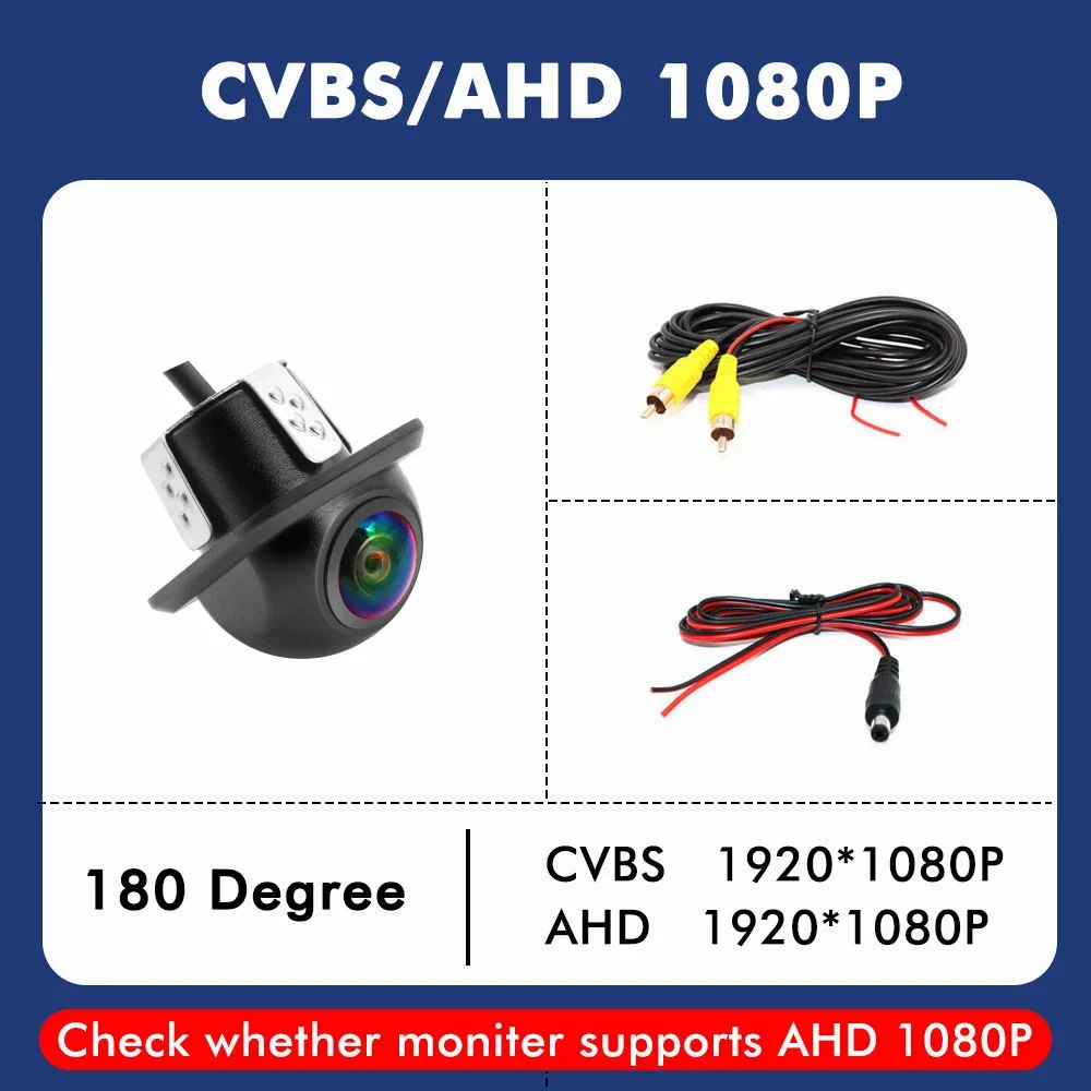 

SMARTOUR 4K 180-градусный объектив «рыбий глаз» Автомобильная камера заднего вида Full HD ночного видения реверс AHD 1080P Рыбий глаз Автомобильная парковочная камера