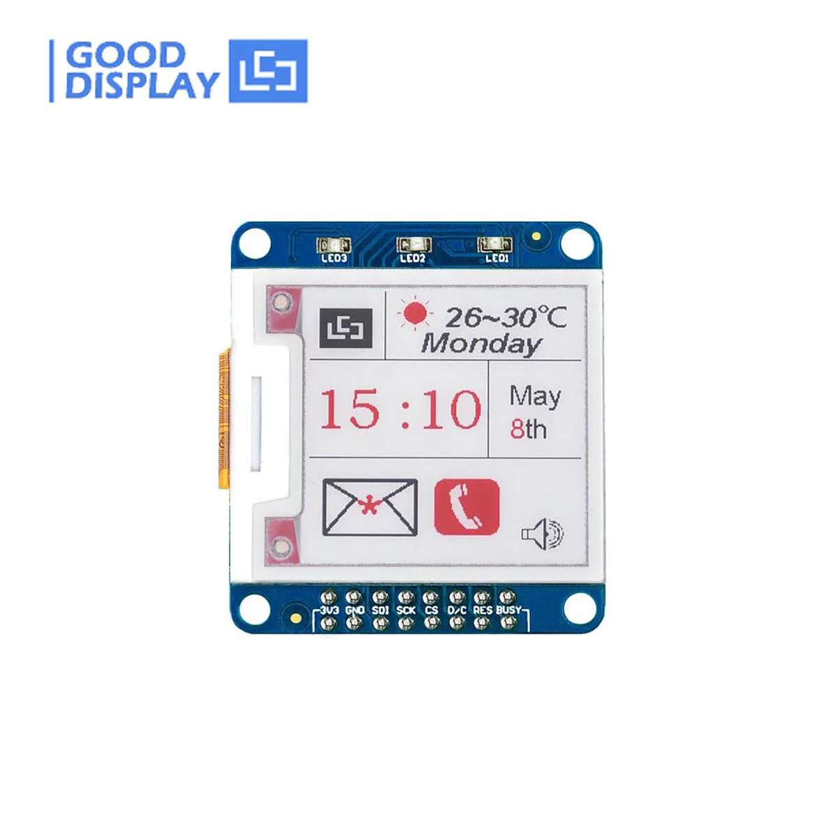 

Трехцветная 1,54 дюймовая маленькая 200x200 E-Ink панель, поддерживает Raspberry Pi, STM32 цветной модуль отображения электронной бумаги, DESPI-K154Z90