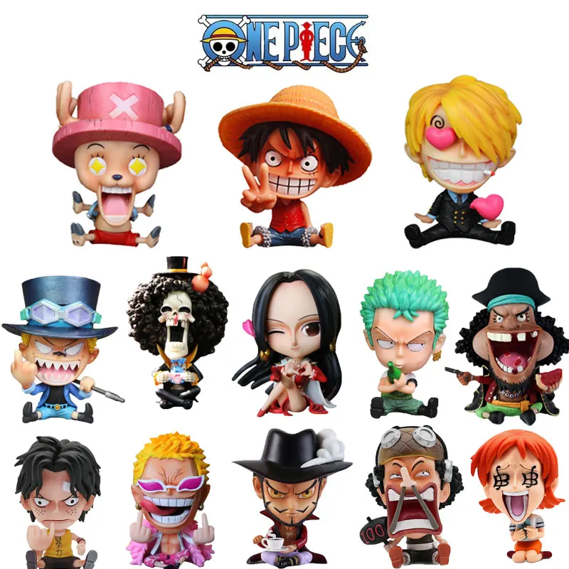 

16 Style Anime One Piece Luffy Zoro PVC Action Figures Cute Figure Toys Dolls Model Collection Toy Brinquedos