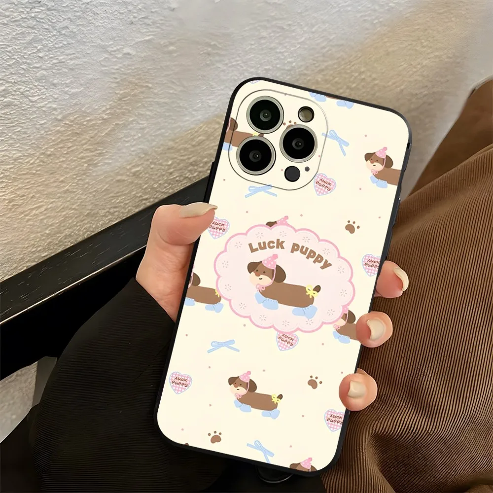 Чехол для телефона с таксой iphone 13ProMax 15 11 13 14 Pro Xs Max Mini Xr X 7 8 6 6s Plus