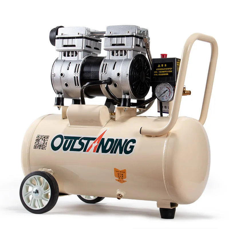 Ultra-quiet Oil-free Air Compressor Air Pump For Woodworking And Painting