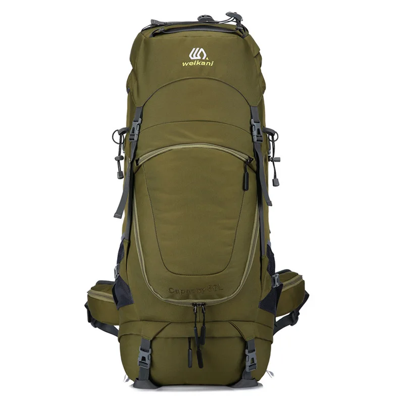 80L Travel Backpack Men Large Hiking Bag Molle Tourist Rucksack Waterproof Outdoor Sports Climbing Camping Bag With Rain Cover