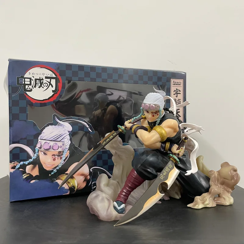 

Demon Slayer Uzui Tengen Anime Figure Figuarts ZERO Tengen Uzui Action Figure Kimetsu no Yaiba Figure Adult Model Doll Toys 14cm