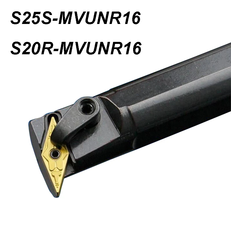 

95° S20R-MVUNR16 S25S-MVUNR16 Lathe Machine Tool Internal Turning Tool Holder MVUNR MVUNL CNC Carbide Inserts Shank Boring Bar