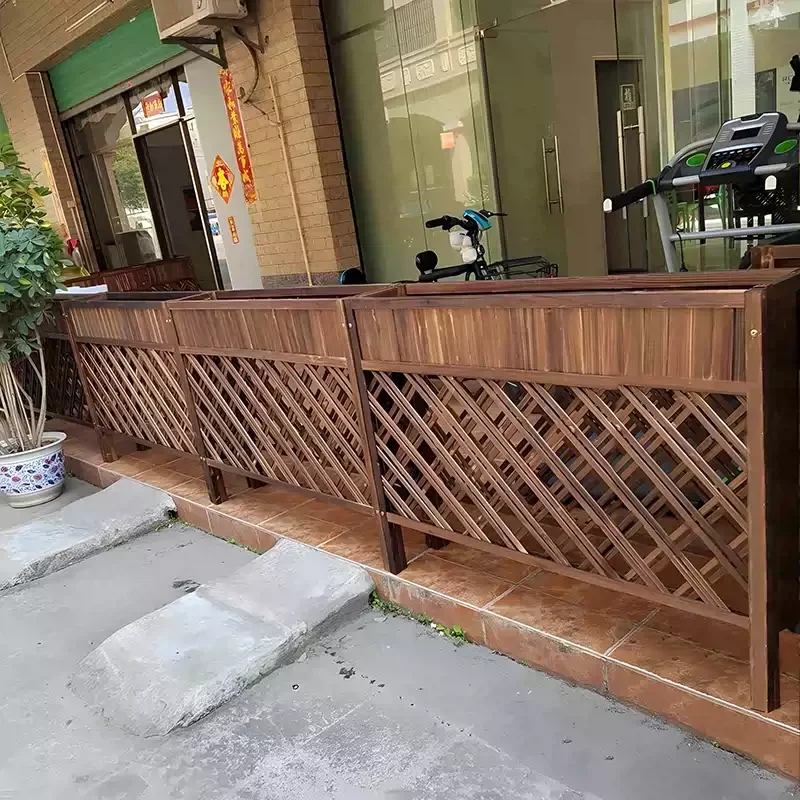 Перегородка подставка для цветов уличный консервант деревянный забор двор