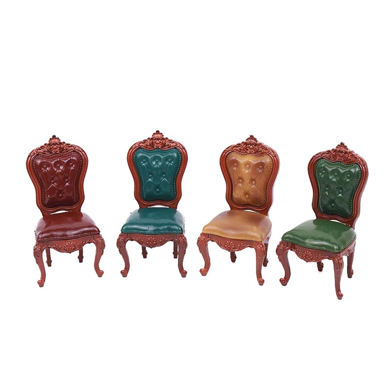 Миниатюрный стул для кукольного домика в стиле ретро европейский стиль