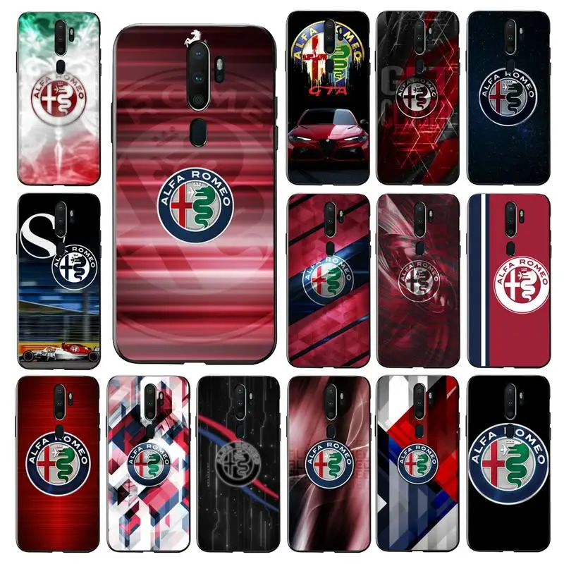 

Luxury Italy Sport Car Alfa Romeo Phone Case for Vivo Y91C Y11 17 19 17 67 81 Oppo A9 2020 Realme c3