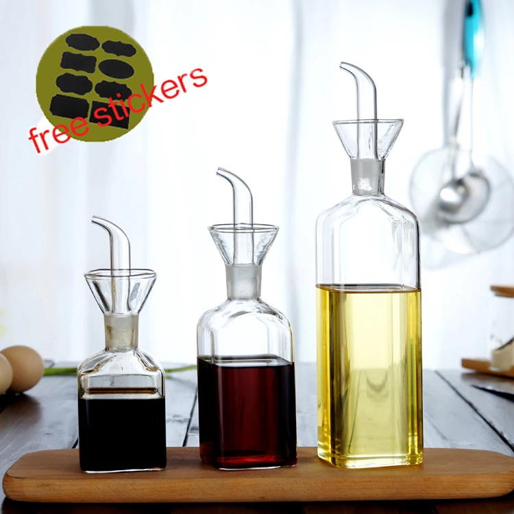 

High Borosilicate Glass Oil Pot Household Leak-proof Oil & Vinegar Pots Kitchen Soy Sauce Pot Oil Tank Seasoning Oil Bottle Tool