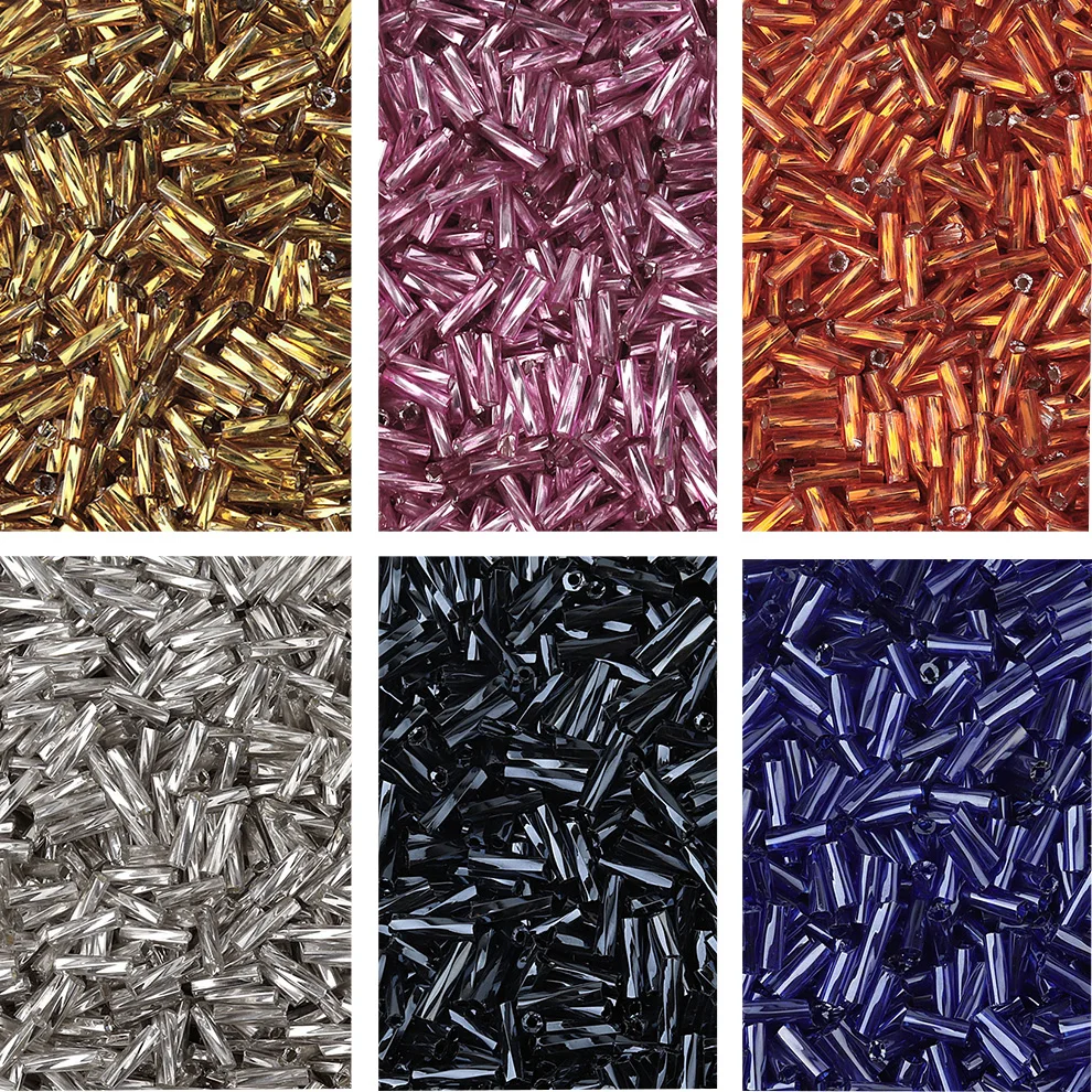 

2mm Helical Tube Seed Beads Colored Twist Bugles Glass Spacer Bead For Jewelry Making Handmade Bracelet Earring Charm Supplies