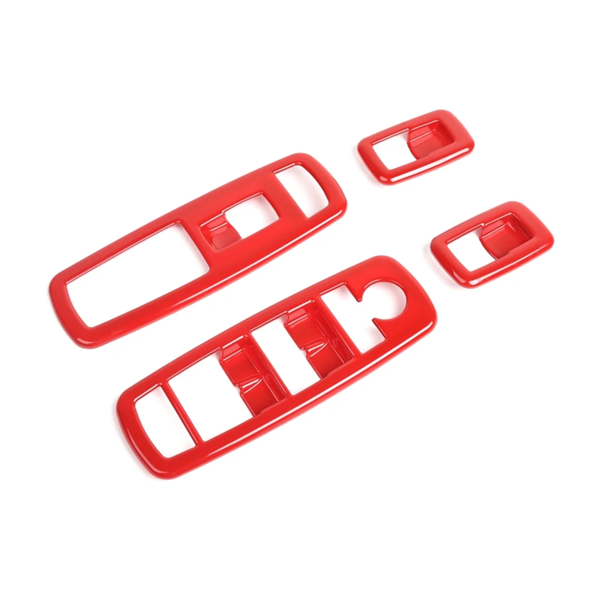 4 шт. красная внутренняя отделка подъема окна автомобиля крышка панели