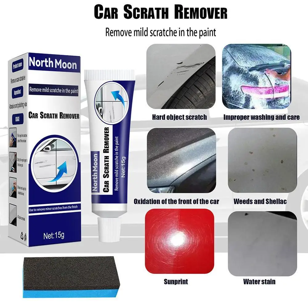 15g Grinding Composite Wax Car Scratch Repair Kit Auto Body Paint Polishing Water Stain Scuff Repair Tool Paste Protect Your Car