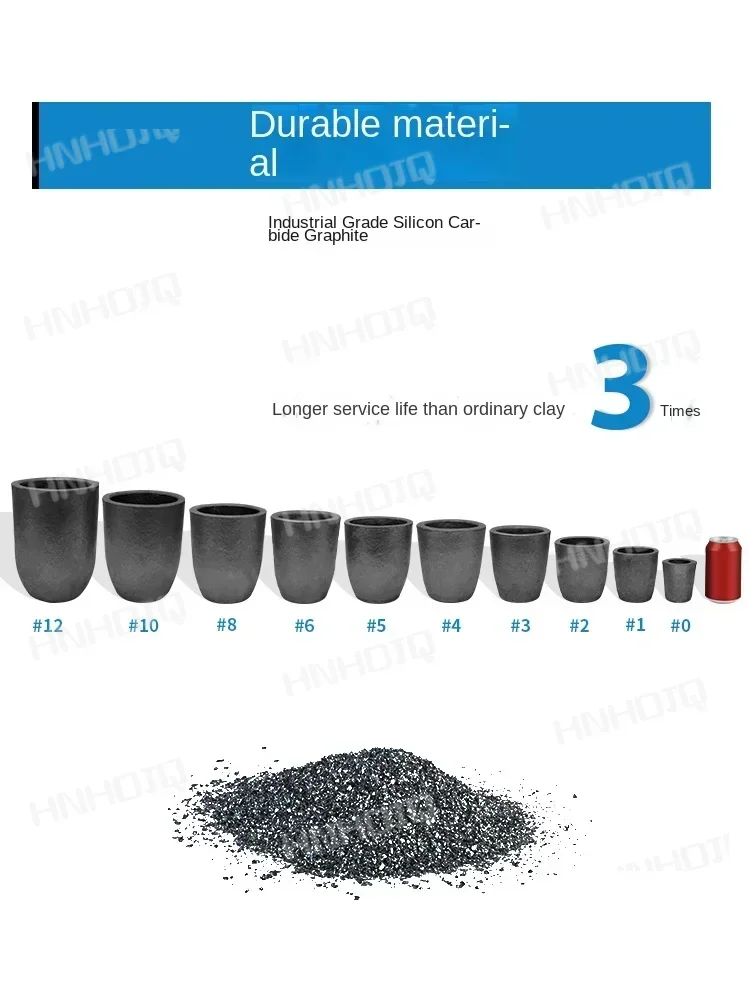 Furnace Accessories Brickearth Graphite Crucible High Temperature Resistance 1800 Degrees Professional Smelting Gold Silver