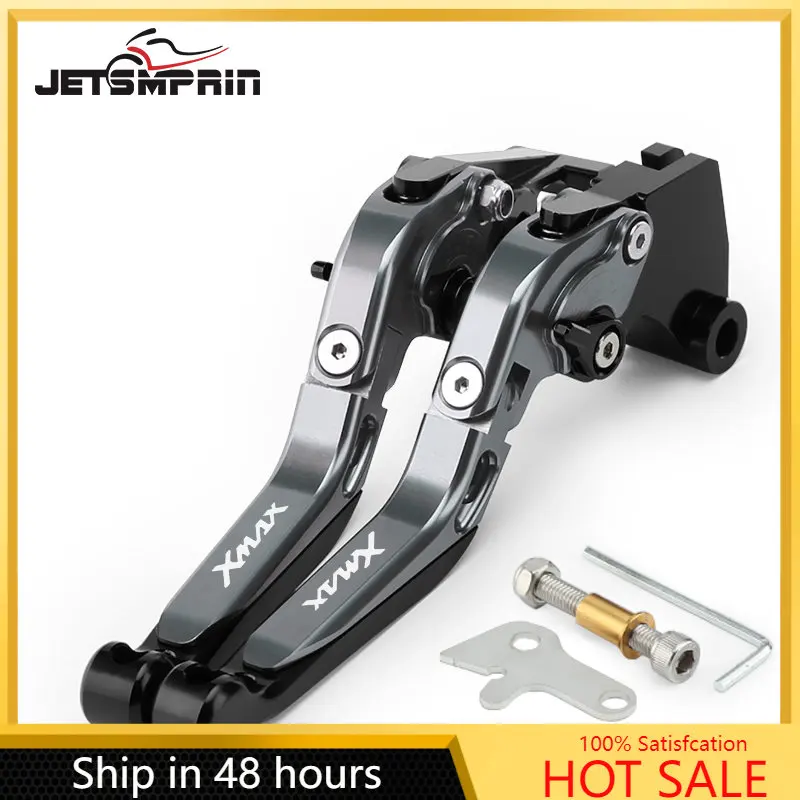 

For YAMAHA XMAX 300 125 250 400 Motorcycle Parking Brake Lever Clutch Lever Foldable Handle Levers with Parking Lock Stopper