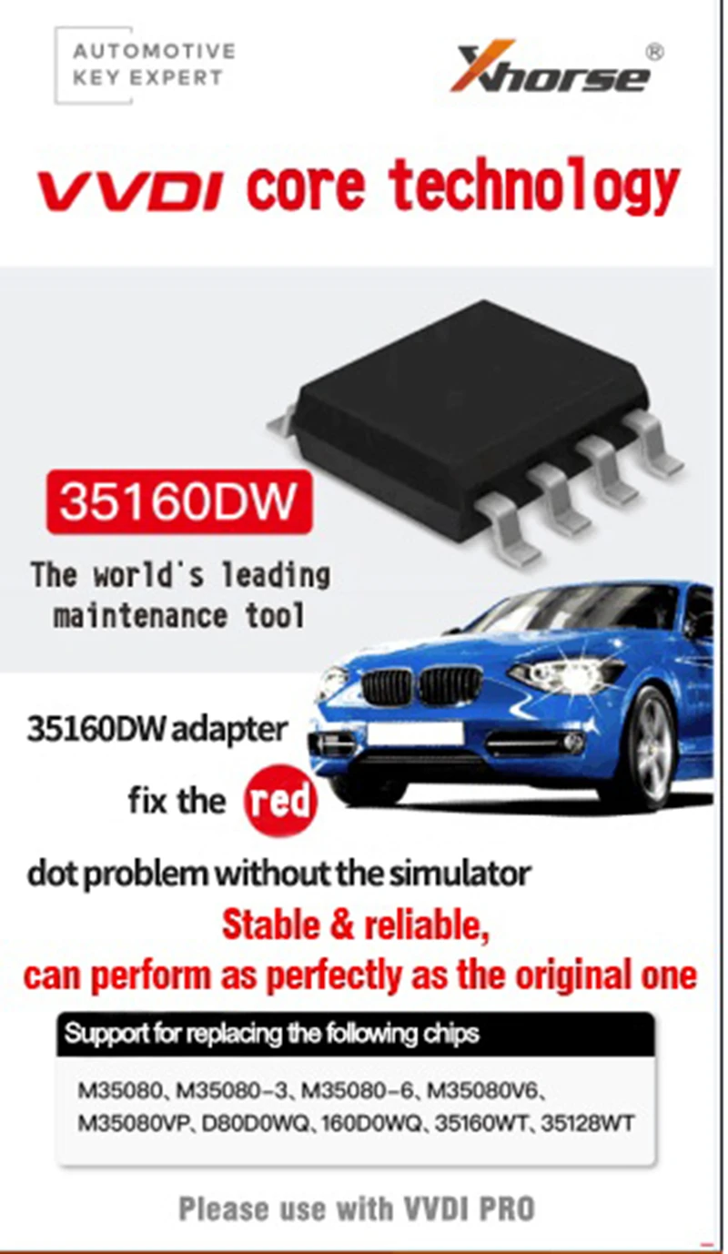 Приборная панель VVDI 35160 35160DW M35080 микросхема Red Dot SOP8 IC не требует имитатора 35160WT