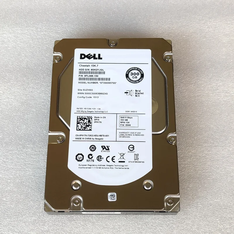 Внутренний жесткий диск для сервера Dell NEW Cheetah 15K.7 0F617N F617N ST3300657SS 300G SAS 6 Gbps RPM 15K 3 5" -