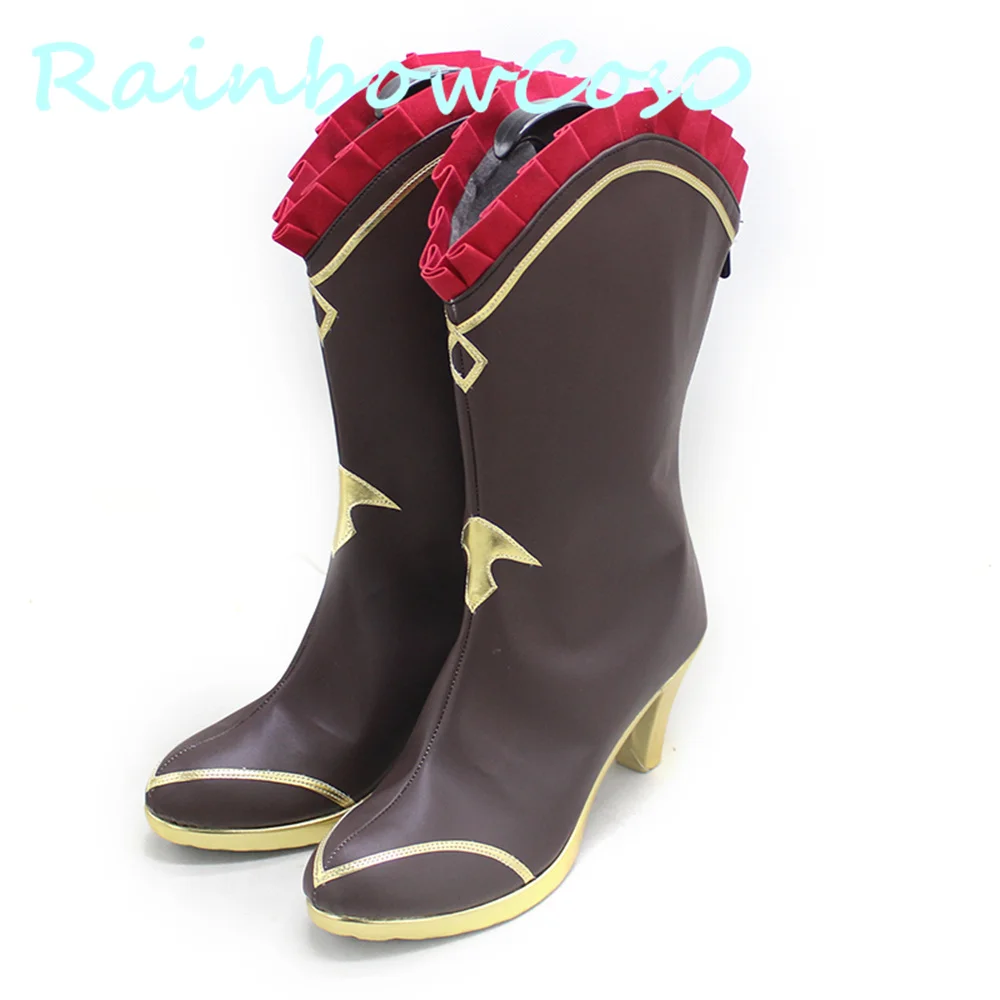 Виртуальный YouTuber Vtuber Hololive Nanashi Mumei Обувь для косплея Сапоги Игра Аниме Хэллоуин