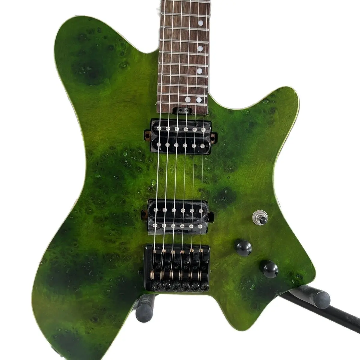 

Hot Sale Factory Customized Headless Electric Guitar with White Ash Body