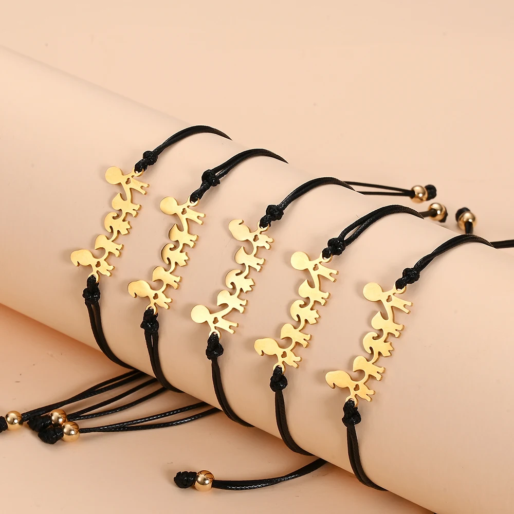 Комплект браслетов из нержавеющей стали серебристого и золотистого цвета |