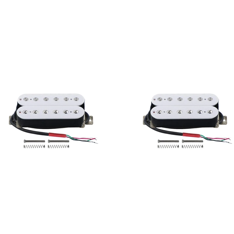 

2 шт., электрогитара Humbucker, звукосниматель, мост Alnico V, Белый Пикап