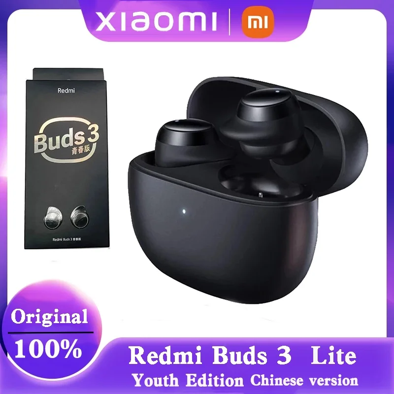

Наушники-вкладыши Xiaomi Redmi Buds 3 Lite, TWS наушники с микрофоном, с поддержкой Bluetooth