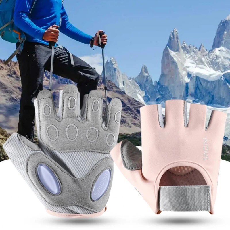 

Grip 1 Pair Useful Sweat Absorption Gym Gloves Sporty Training Gloves Fingerless for Outdoor Sports bike accessories gloves