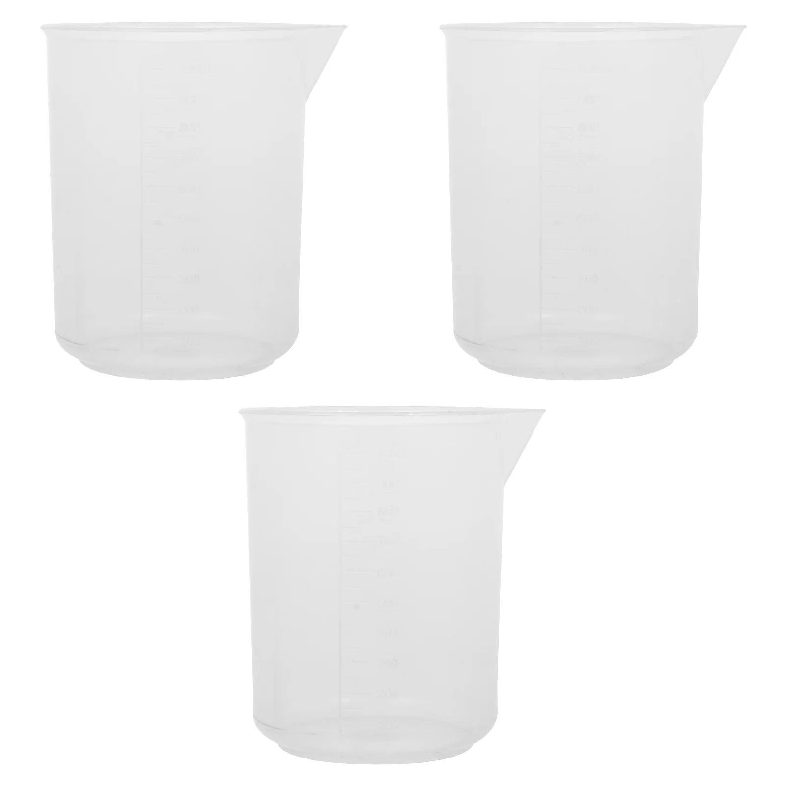 

3Pcs Graduated Cylinders Portable Useful Liquid Measuring Cups for School