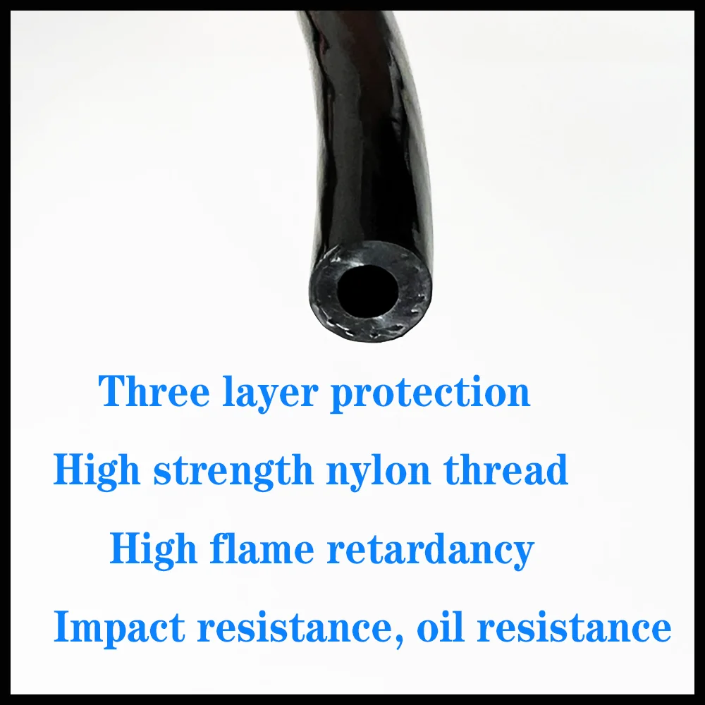 Двухслойный резиновый маслостойкий топливный дизельный шланг 6/8/10/12/14/16/19/22/25 мм