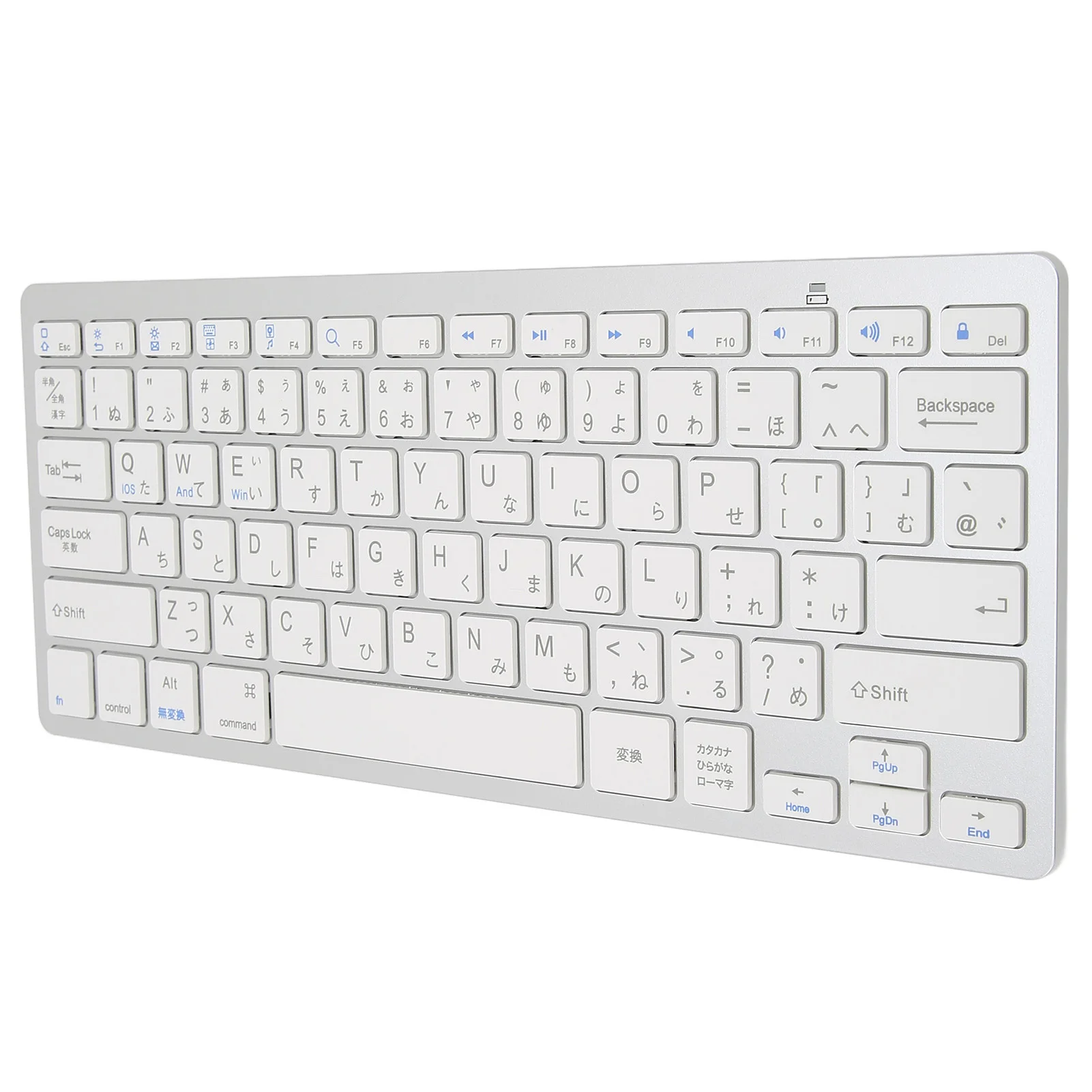 Беспроводная клавиатура Mini 78 клавиш Ультратонкая портативная Белая