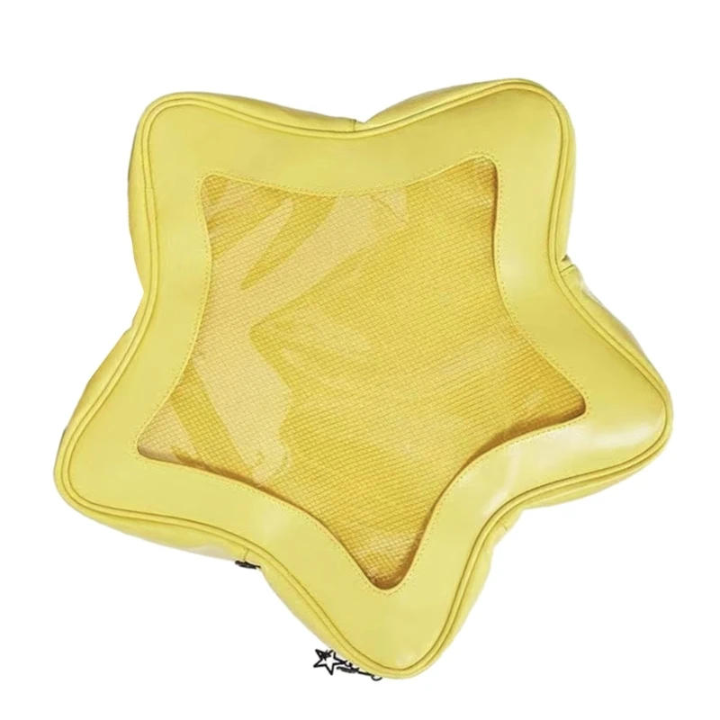 Прозрачный рюкзак в форме звезды модная сумка через плечо просторная для