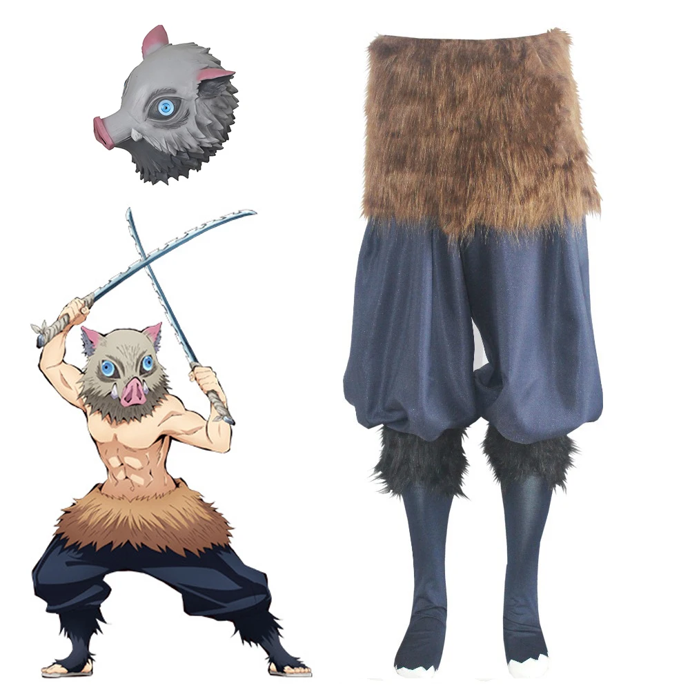 

Костюм для косплея из аниме «рассекающий демонов», силиконовая маска-носки в виде свиньи, Хэллоуин, мужской Рождественский