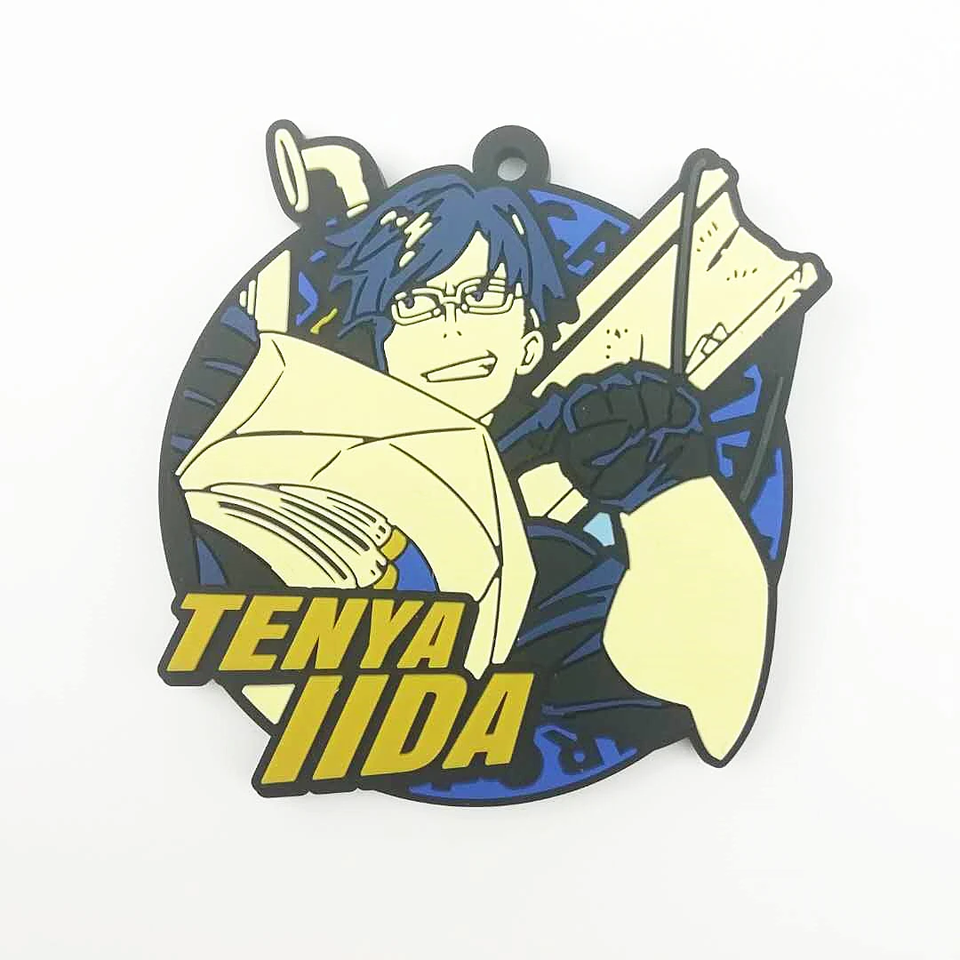 

Boku no Hero Academia Anime Rubber Keychain Key Ring Race Straps Cosplay