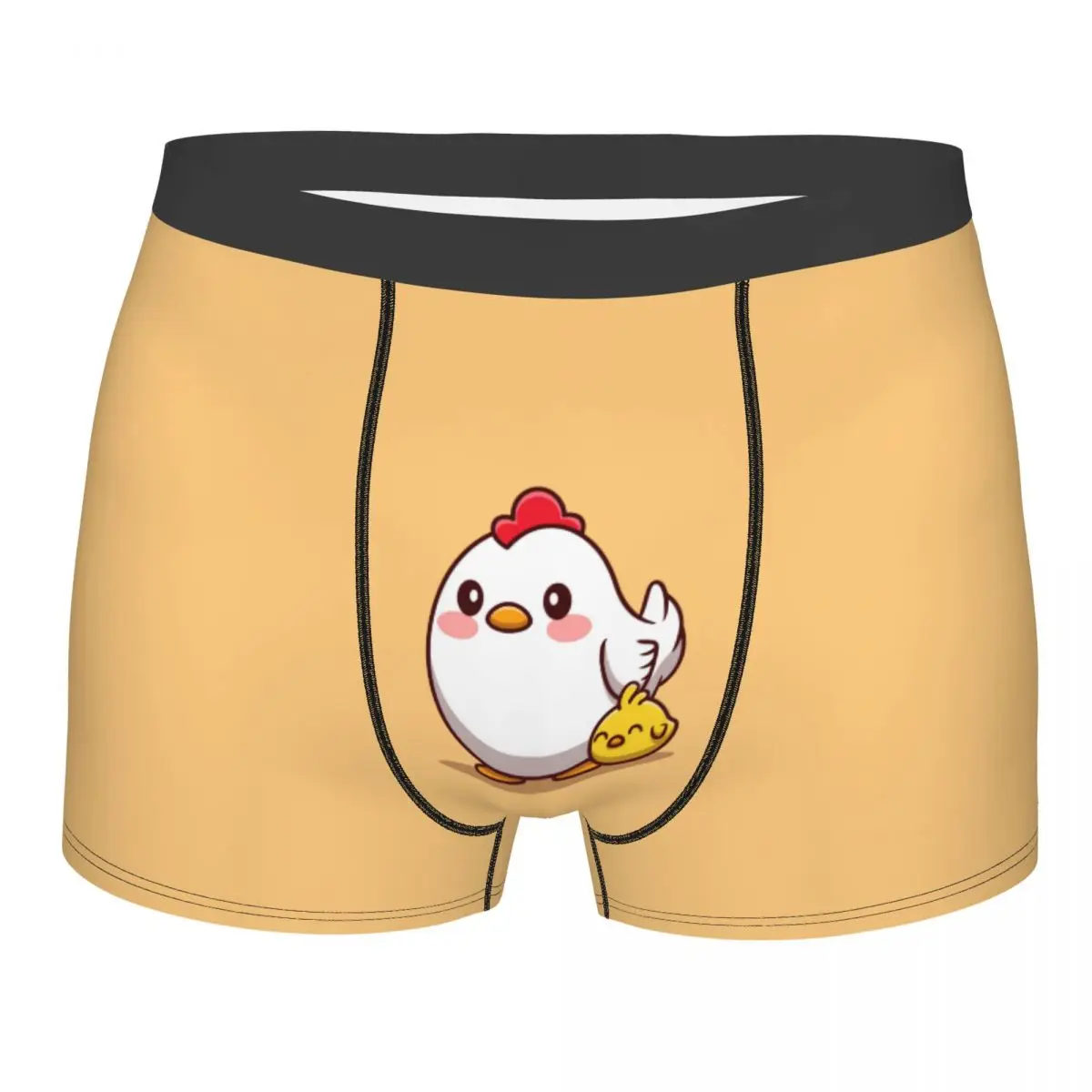 

Men's Panties Underpants Boxershorts Cartoon Hen With Chick Underwear for Man Sexy Male Boxer Shorts