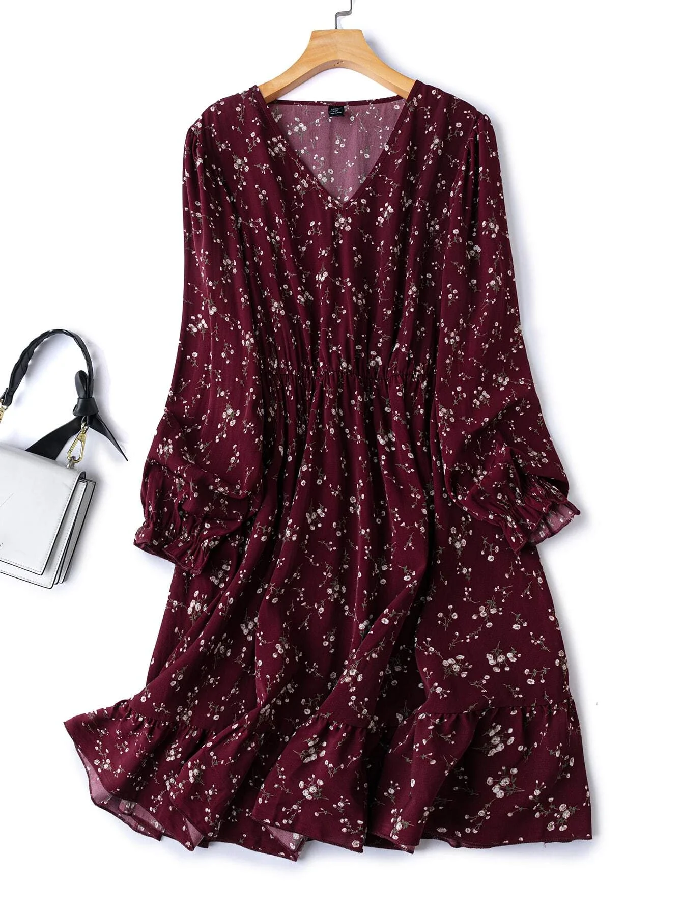 

Plus Floral A-Line Dress
