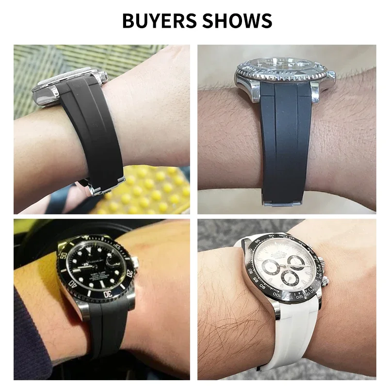 Ремешок для часов Rolex Submariner черный зеленый водостойкий призрак GMT Explorer яхта