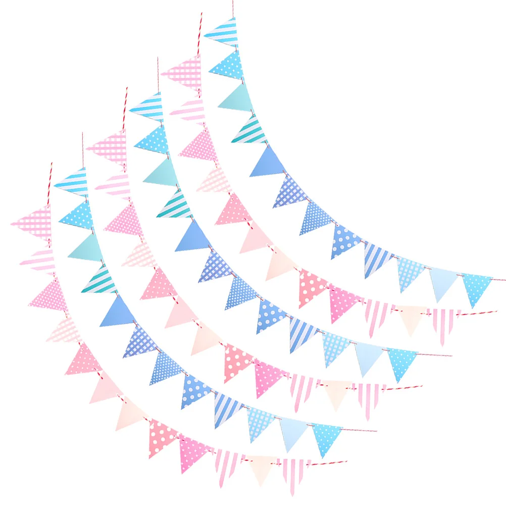 

6pcs Birthday Party Decor Party Banner Party Bunting Flag Decoration Party Hanging Banner Party Hanging Decor