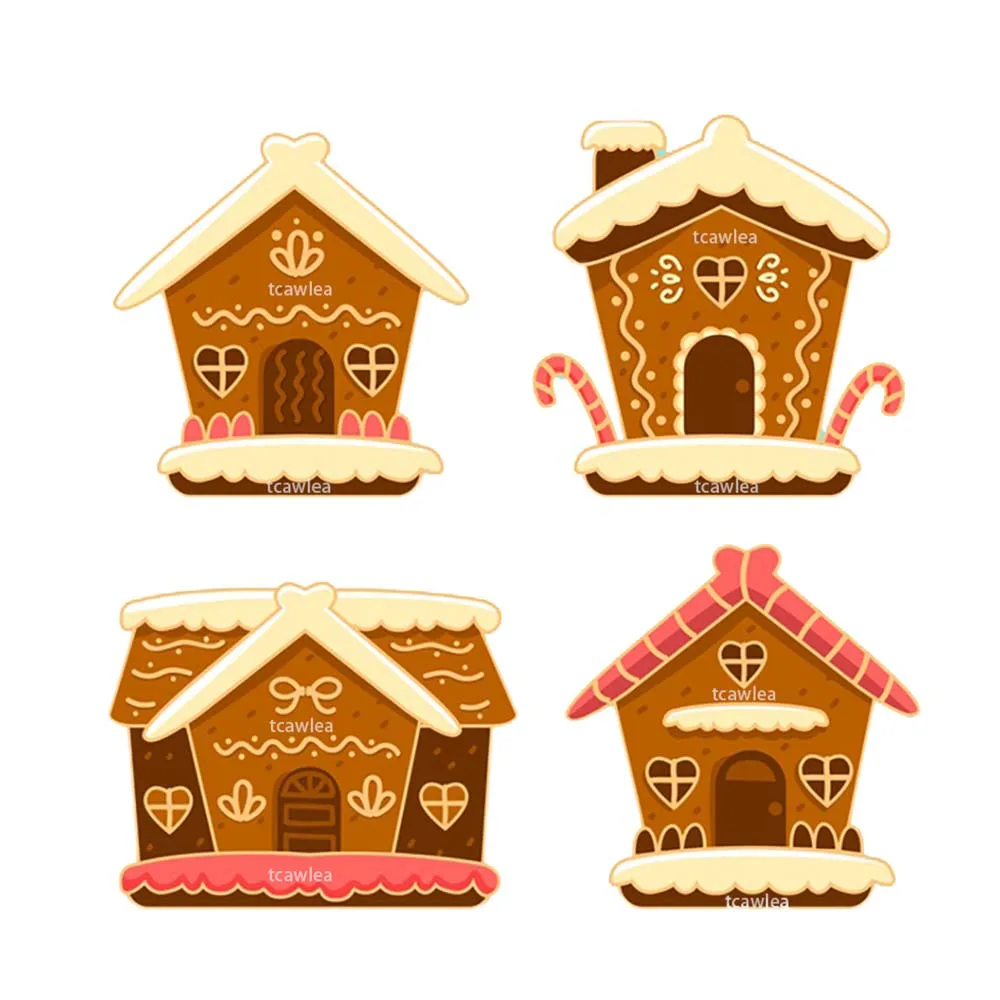 Christmas Creamy Snow Gingerbread House Metal Cutting Dies Santa Chimney  Embossing Stencil For Gift Card Craft DIY Scrapbooking