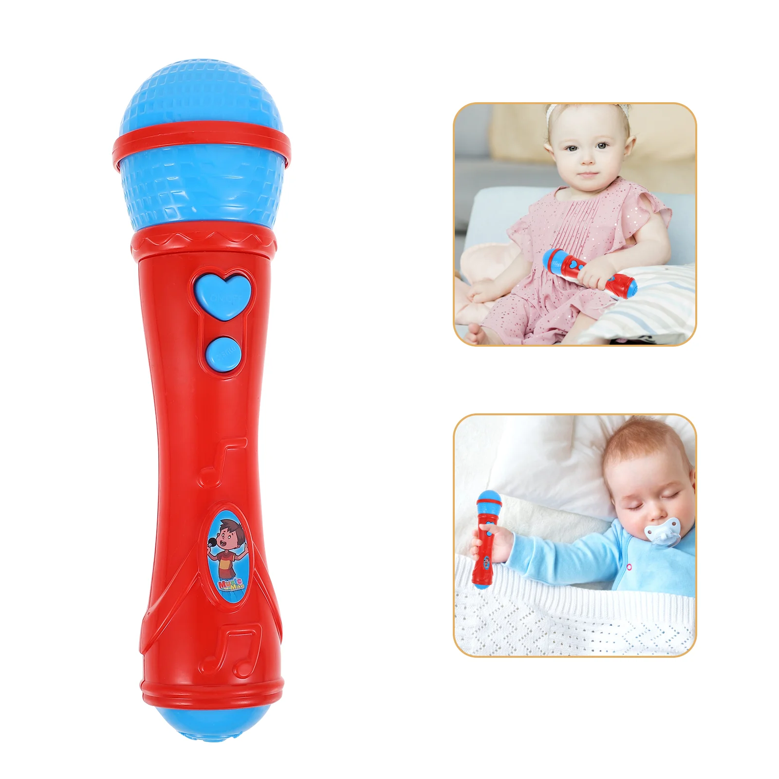 

Kids Microphone Toddlers Voice Amplifying Microphone for Home Party Favor Singing Mic Prop
