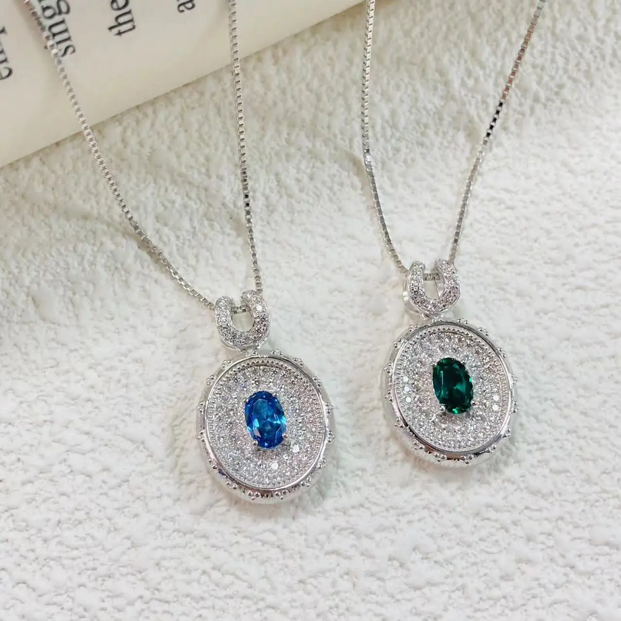 Ювелирные изделия Rui Ying S925 серебряное покрытие 14 к белое золото матовая