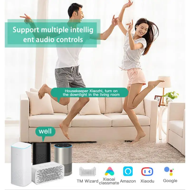 

CoRui Tuya WiFi Smart Concealed Dimming Module DIY On-Off 1/2 Way Dual Control Zero Fire Switch Remote Control For Alexa Google