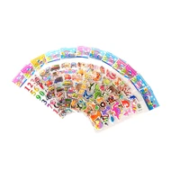 12 sheetslot cartoon stickers 3d cartoon random puffy stickers childrens birthday gifts school teaching education