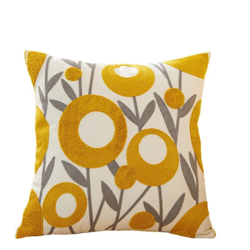 Ins Wind наволочка с небольшим цветочным узором для дома гостиной дивана модный