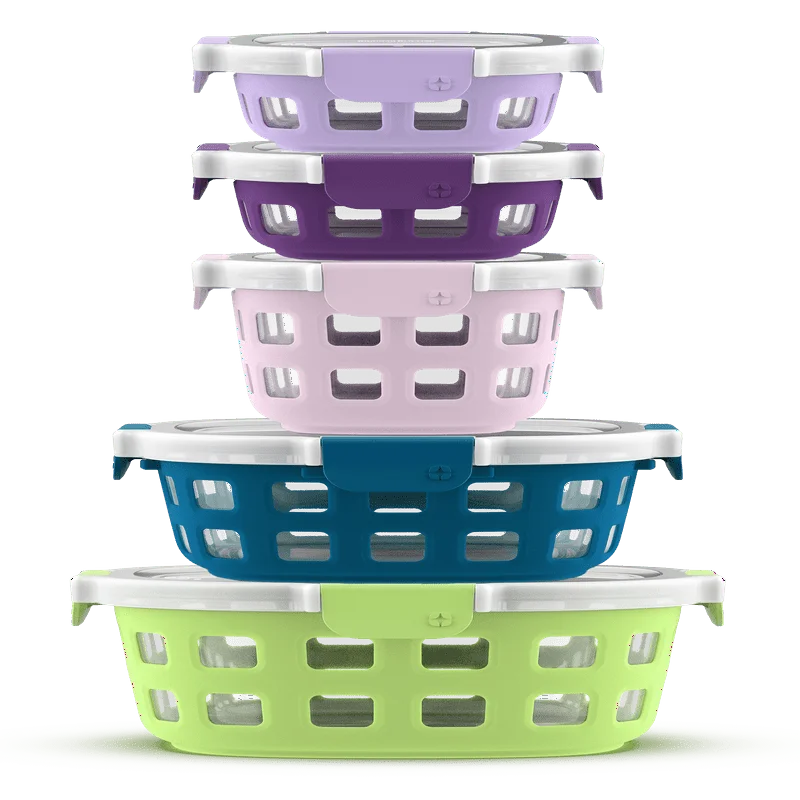 

Round Lime Zest Glass Food Storage Set, 10 Piece